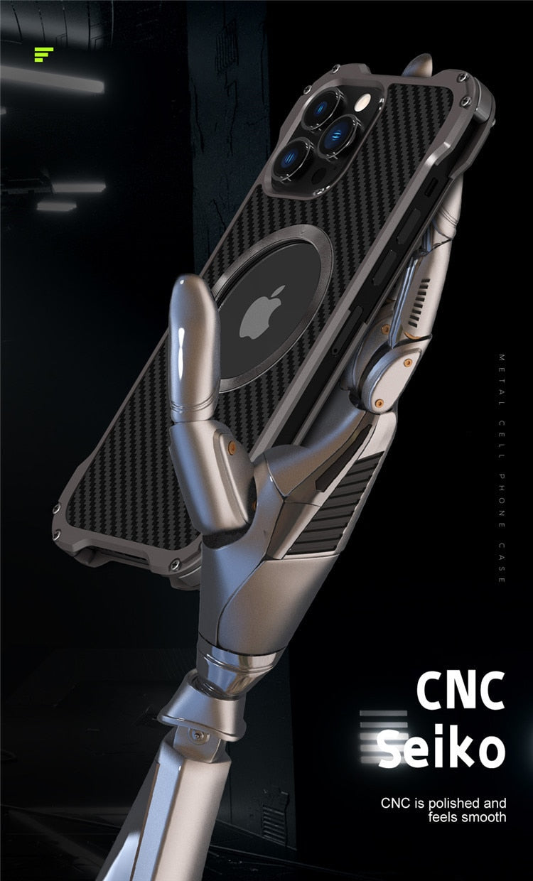 R-JUST Carbon Fiber Metal Case For iPhone - Premium Mobile Phone Cases from R-Just - Just $36.00! Shop now at Dressmycell.com R-JUST Carbon Fiber Metal Case For iPhone - Premium Mobile Phone Cases from R-Just - Just $36.00! Shop now at Dressmycell.com